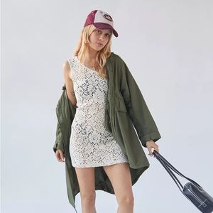 Urban Outfitters One Shoulder Crochet Dress